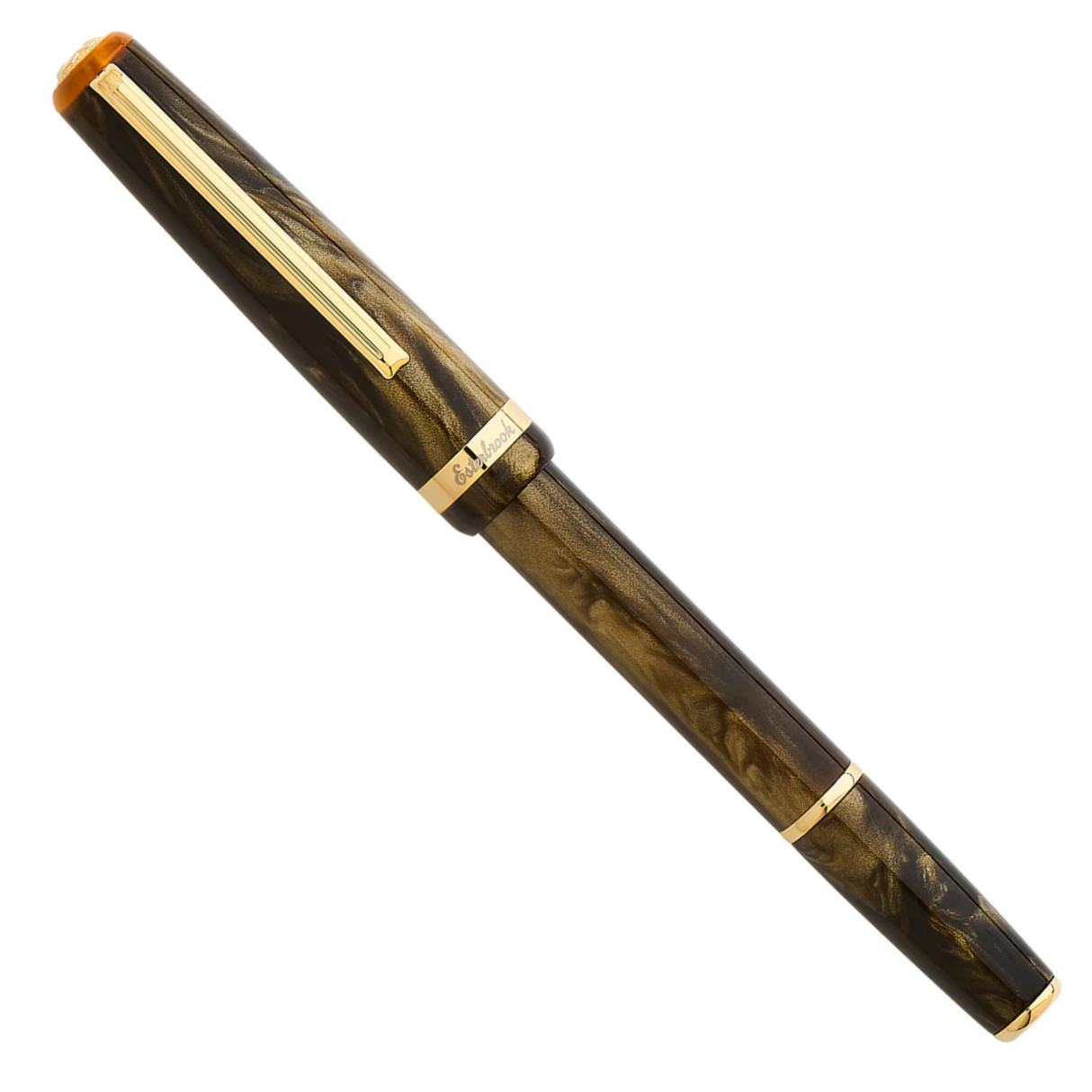 Esterbrook JR Pumpkin Latte Gold Trim Fountain Pen
