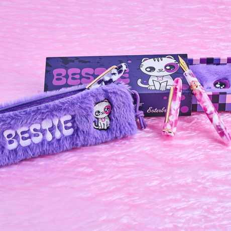 Esterbrook Estie Bestie Fountain Pen Bubble Gum Pink & Sugar Plum Purple Collection