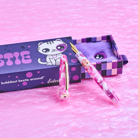 Esterbrook Estie Bestie Fountain Pen Bubble Gum Pink & Sugar Plum Purple Collection