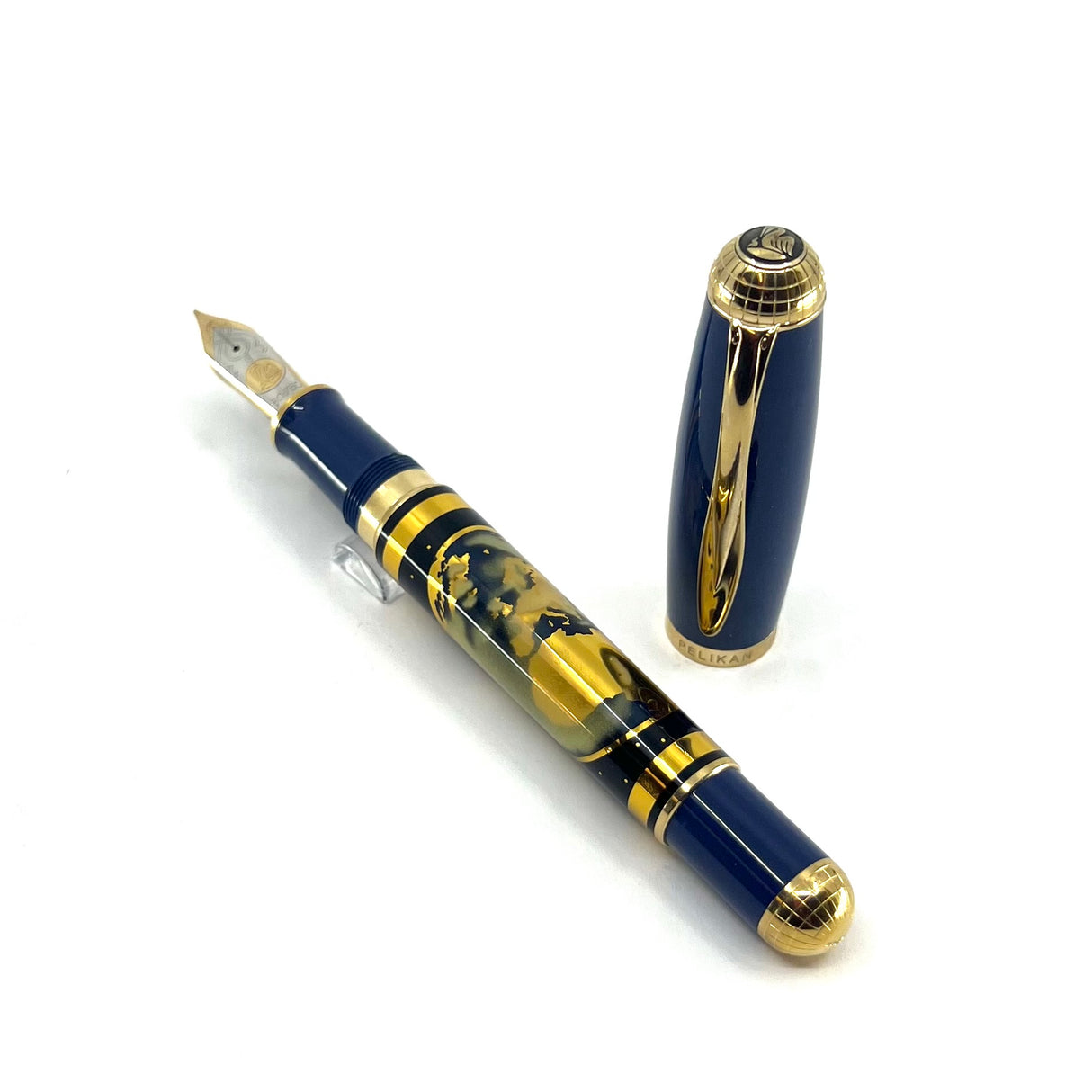 Pelikan M1000 Blue Planet Limited Edition Fountain Pen - Fine 18kt  Gold Nib