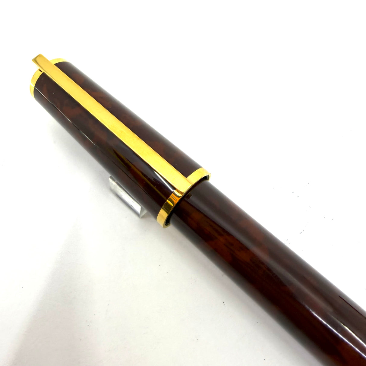 S. T. Dupont  Montparnasse Chairman  (Largest) Tortoiseshell Laque de Chine Fountain Pen - Fine 18kt Gold Nib - Rarely Found in MINT Condition!