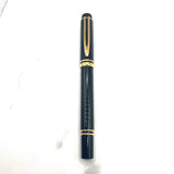 Waterman Man 100 Black Lacquered Fountain Pen - Fine 18kt Gold Nib