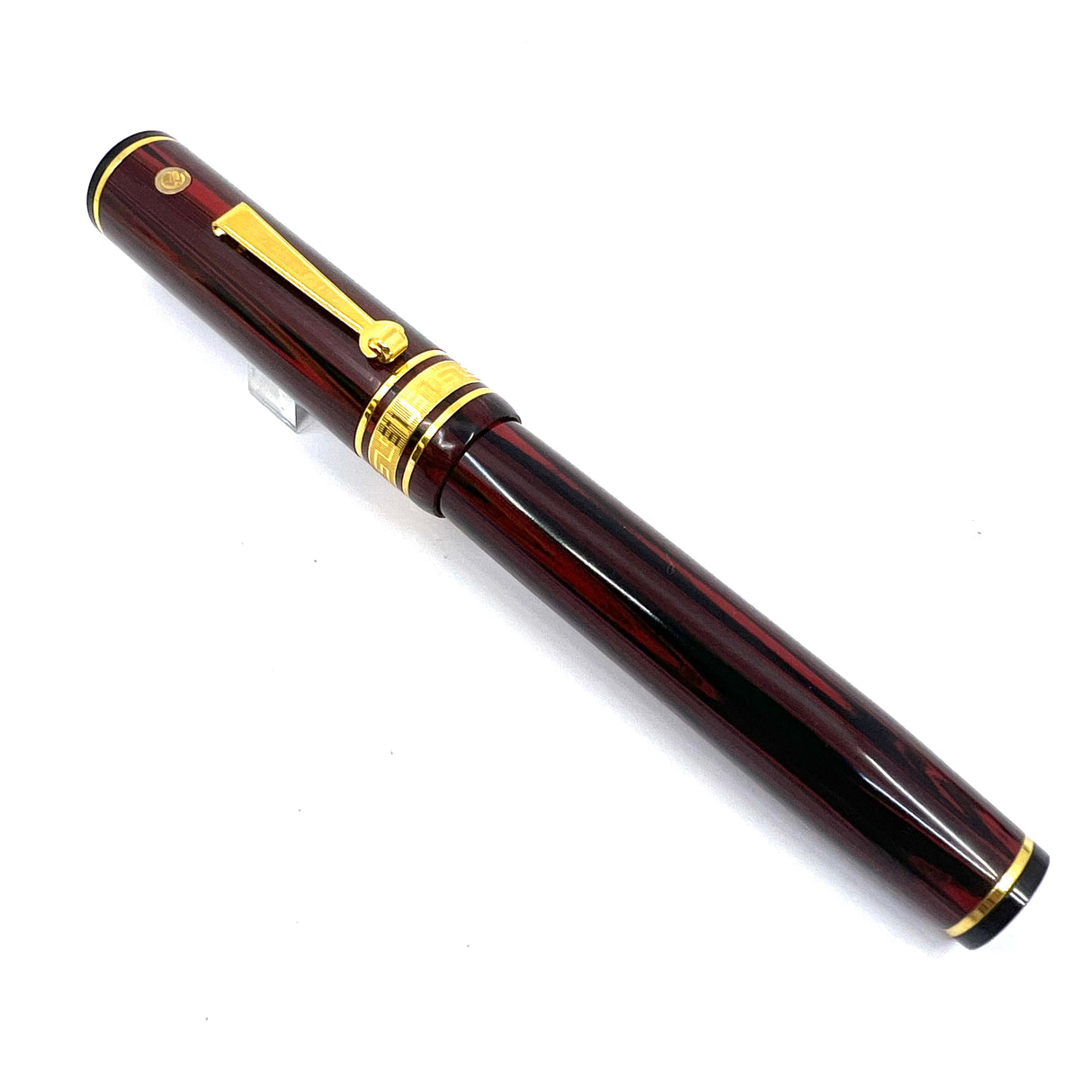 Wahl-Eversharp Decoband Rosewood Ebonite Fountain Pen -  Medium 14kt Gold Nib