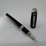 S.T. Dupont Orpheo (Largest Size) Black Laque de Chine  Fountain Pen - Medium 18kt Gold Nib