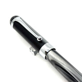 Aurora Alpha Tuscan Night Lustrous Charcoal Fountain Pen