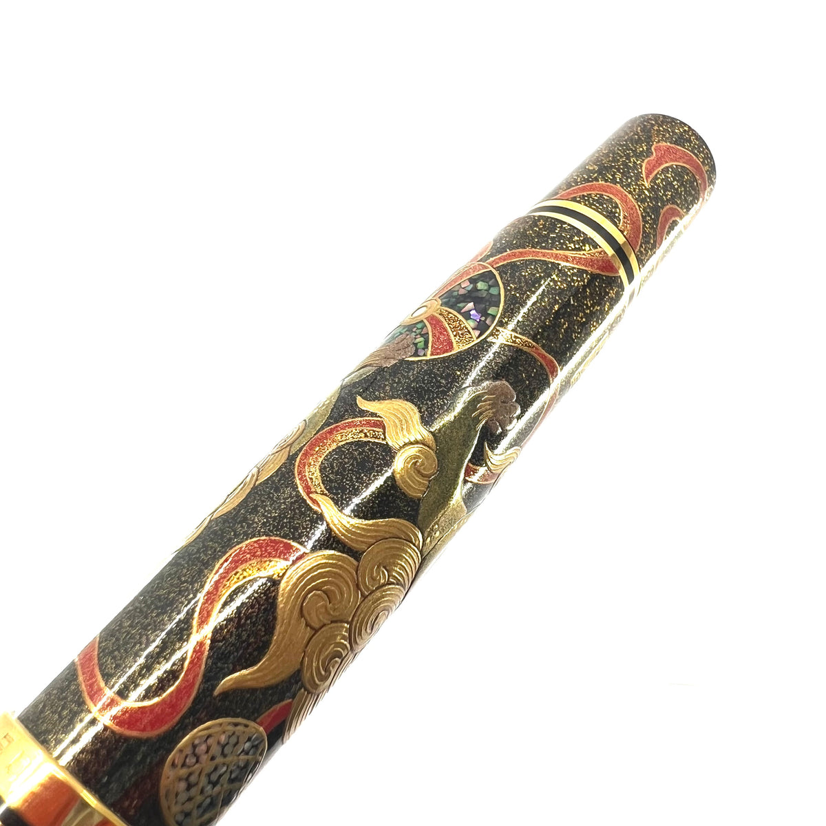 Pelikan Souveran M1000 Maki-e "Karajishi" Limited Edition Fountain Pen - #18 of 88 Pieces - Fine 18kt Gold Nib -  Complete Boxes & Booklets - MINT & RARE!!