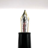 Montblanc #146 Black Resin LeGrand Meisterstuck Fountain Pen - Semi-Flex Double Broad Stub-like 18kt Gold Nib