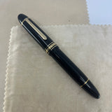 Montblanc Meisterstuck #146 LeGrand Black Fountain Pen   -  Very Flexible Fine 14kt Gold Nib