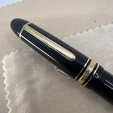 Montblanc Meisterstuck #146 LeGrand Black Fountain Pen   -  Very Flexible Fine 14kt Gold Nib
