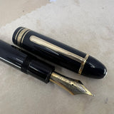 Montblanc Meisterstuck #146 LeGrand Black Fountain Pen   -  Very Flexible Fine 14kt Gold Nib