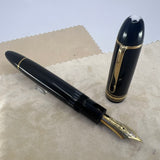 Montblanc Meisterstuck #146 LeGrand Black Fountain Pen   -  Very Flexible Fine 14kt Gold Nib