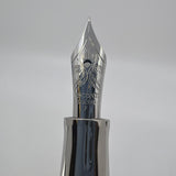 Visconti Opera Elements Speckled "Water" Blue/Lustrous White  Fountain Pen - Fine 14Kt Gold Nib