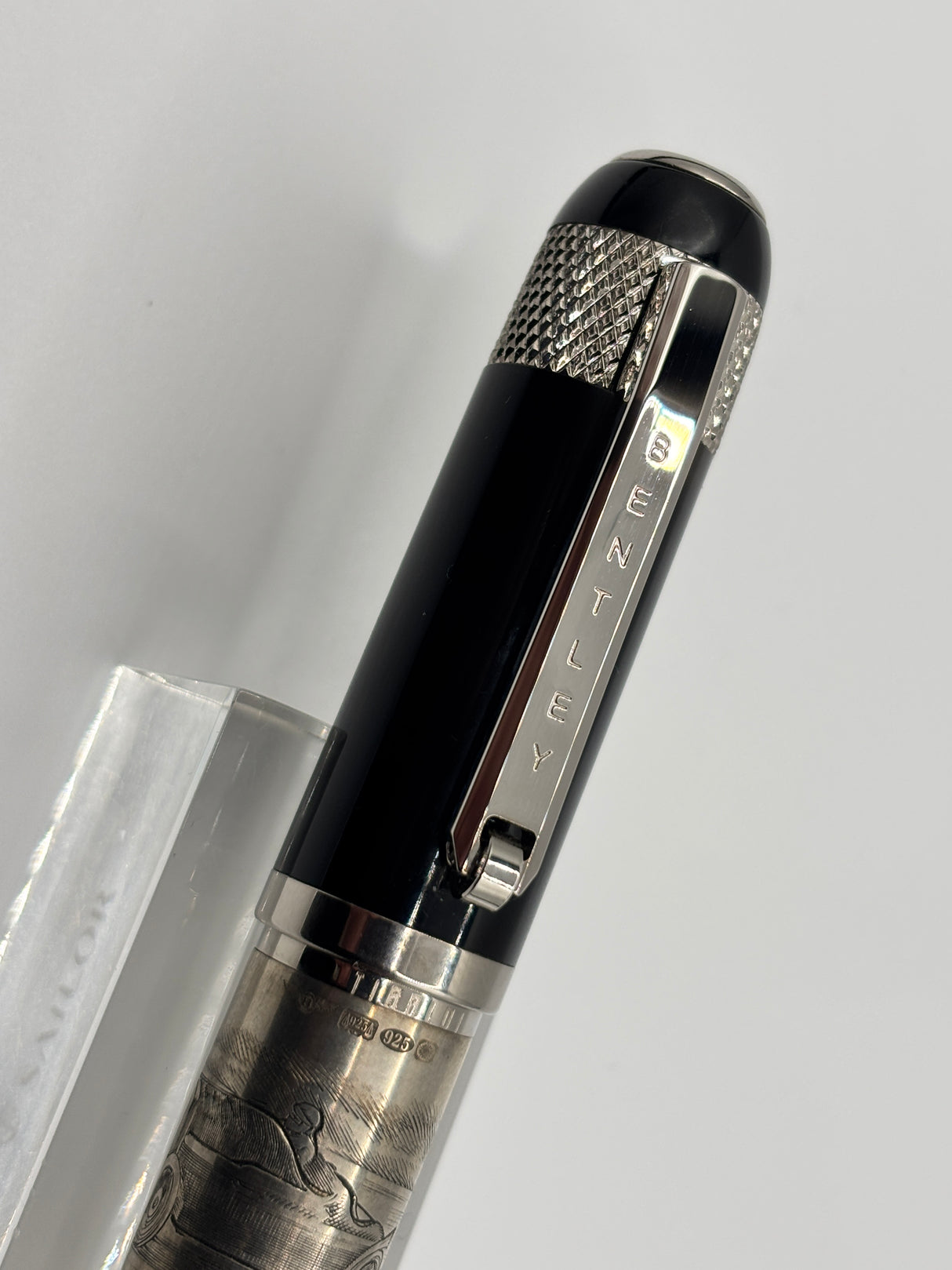 Bentley at Brooklands  Special Edition Heavy Rollerball by Tibaldi (Italy) - Superb Sterling Silver .925 Overlay - Circa 2007