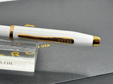 Cross Century II Pearlescent White Rose gold trim - Ball Pen