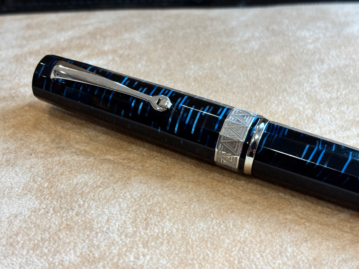 Armando Simoni Club Gladiator Blue Skyscrapper Rhodium trim - circa 2023