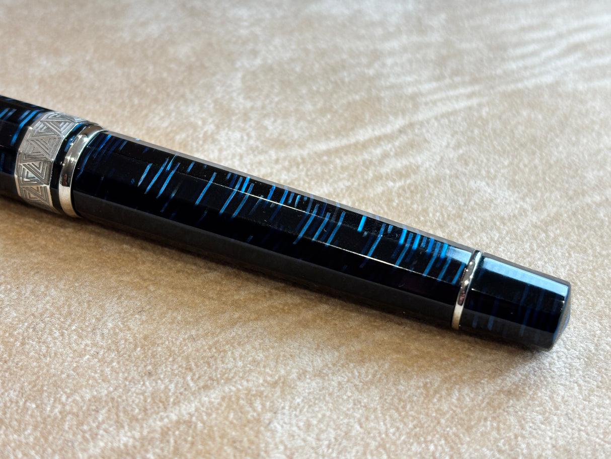 Armando Simoni Club Gladiator Blue Skyscrapper Rhodium trim - circa 2023