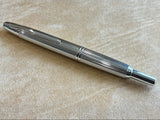 Pilot Capless Stripes Fountain Pen Metal Rhodium trim Silver