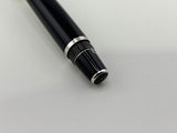 Montblanc Boheme Retractable Nib Black Rhodium Trim Blue Gem   Fountain Pen