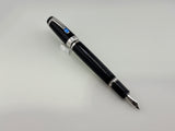 Montblanc Boheme Retractable Nib Black Rhodium Trim Blue Gem   Fountain Pen