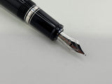 Montblanc Boheme Retractable Nib Black Rhodium Trim Blue Gem   Fountain Pen
