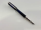S.T Dupont Line D Atelier Navy Blue Rhodium trim - Fountain Pen