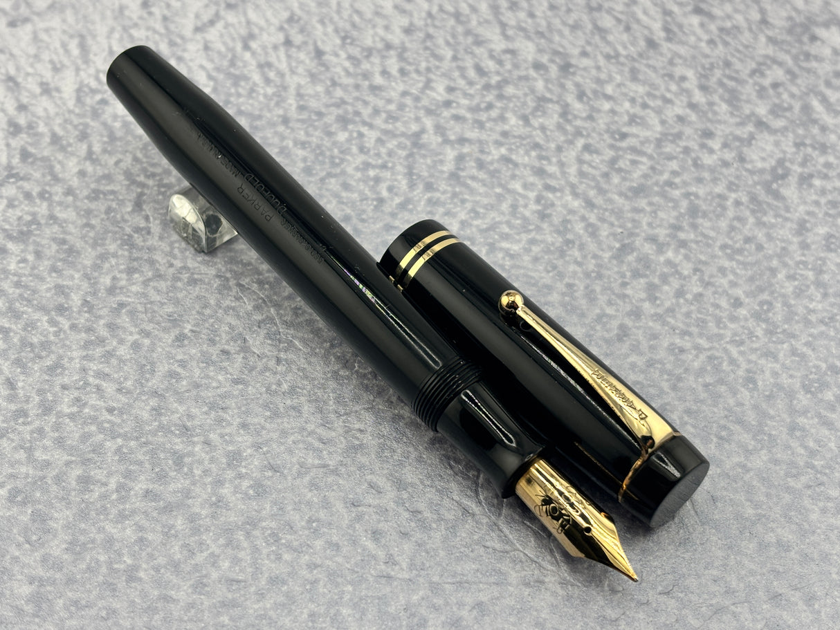 Parker Duofold Senior Black Streamline - Fountain Pen