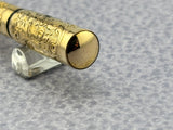 Waterman # 0512 1/2 Safety Fountain Pen Gold filled Floral Pattern - Retractable Nib