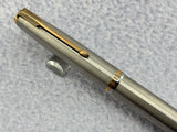 Parker # 51 Aerometric Flighter Stainless Steel Circa 1950 - Fountain Pen