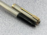 Parker # 51 Aerometric Flighter Stainless Steel Circa 1950 - Fountain Pen