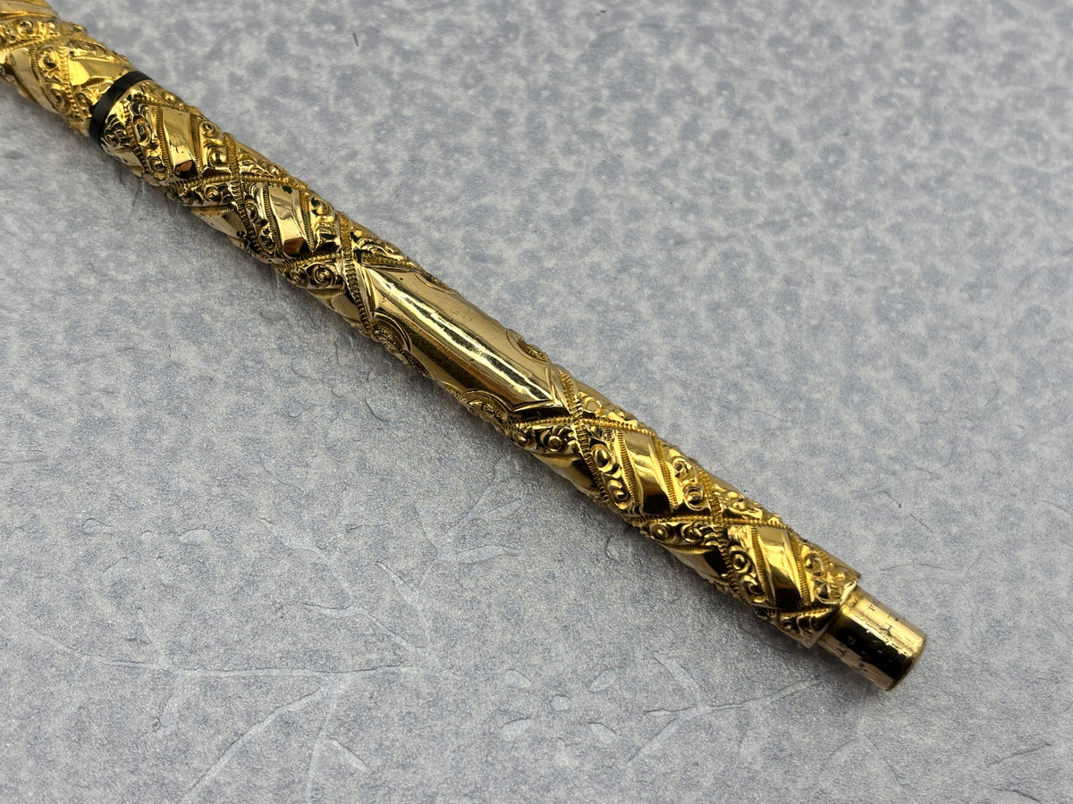 Waterman # 502 Goldpheresque Eyedropper Gold Filled Circa 1902 - Fountain Pen