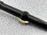 Conklin Toledo #30 Black chased Hard Rubber Crescent-Fill Fountain Pen