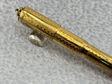 Waterman Gold-Filled # 0512 1/2 VPSF (Vest Pocket Self Filler) Gothic Overlay Ring Top Fountain Pen with Scarce Second Cap to Protect One's Clothing