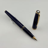 Montblanc Generation Blue Fountain Pen  - Fine 14 Kt Gold Nib