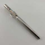 Yard O Led Viceroy Standard Barley  Sterling Silver .925 Fountain Pen - Medium 18kt Gold Nib