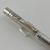 Yard O Led Viceroy Standard Barley  Sterling Silver .925 Fountain Pen - Medium 18kt Gold Nib