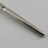 Yard O Led Viceroy Standard Barley  Sterling Silver .925 Fountain Pen - Medium 18kt Gold Nib