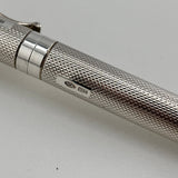 Yard O Led Viceroy Standard Barley  Sterling Silver .925 Fountain Pen - Medium 18kt Gold Nib
