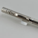 Yard O Led Viceroy Standard Barley  Sterling Silver .925 Fountain Pen - Medium 18kt Gold Nib