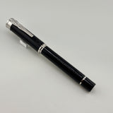 Montegrappa Ducale "Iustitia" Lady Justice Black Resin Fountain Pen - Medium Stainless Steel Nib