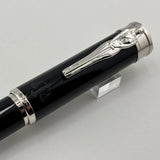 Montegrappa Ducale "Iustitia" Lady Justice Black Resin Fountain Pen - Medium Stainless Steel Nib