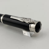 Montegrappa Ducale "Iustitia" Lady Justice Black Resin Fountain Pen - Medium Stainless Steel Nib