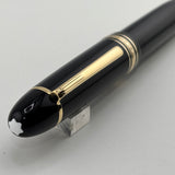 Montblanc Meisterstuck Black Resin #149 (Largest) Fountain Pen - Medium 14kt Gold Nib