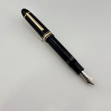 Montblanc Meisterstuck Black Resin #149 (Largest) Fountain Pen - Medium 14kt Gold Nib