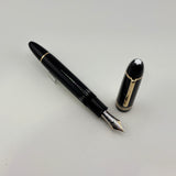 Montblanc Meisterstuck Black Resin #149 (Largest) Fountain Pen - Medium 14kt Gold Nib