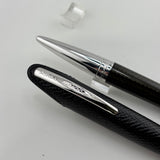 Jorg Hysek Fountain Pen - Carbon Fiber &  Rhodium Plating -  Medium 18kt Gold Nib