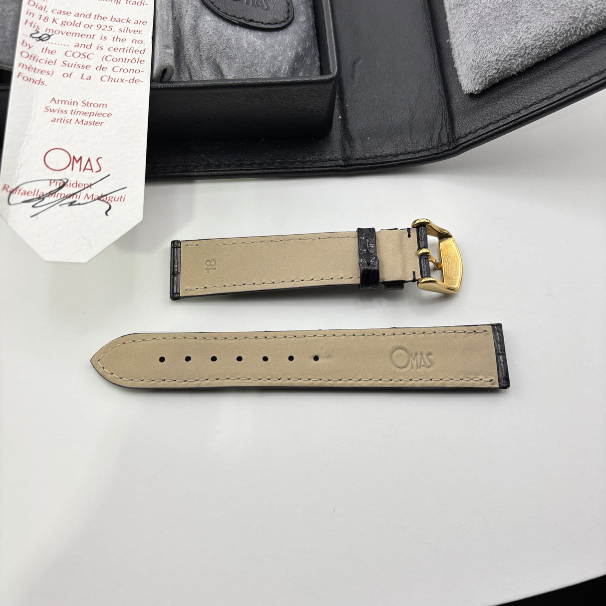 OMAS Prius Chronometer  Watch - Solid Gold 18K - Extremely Rare!