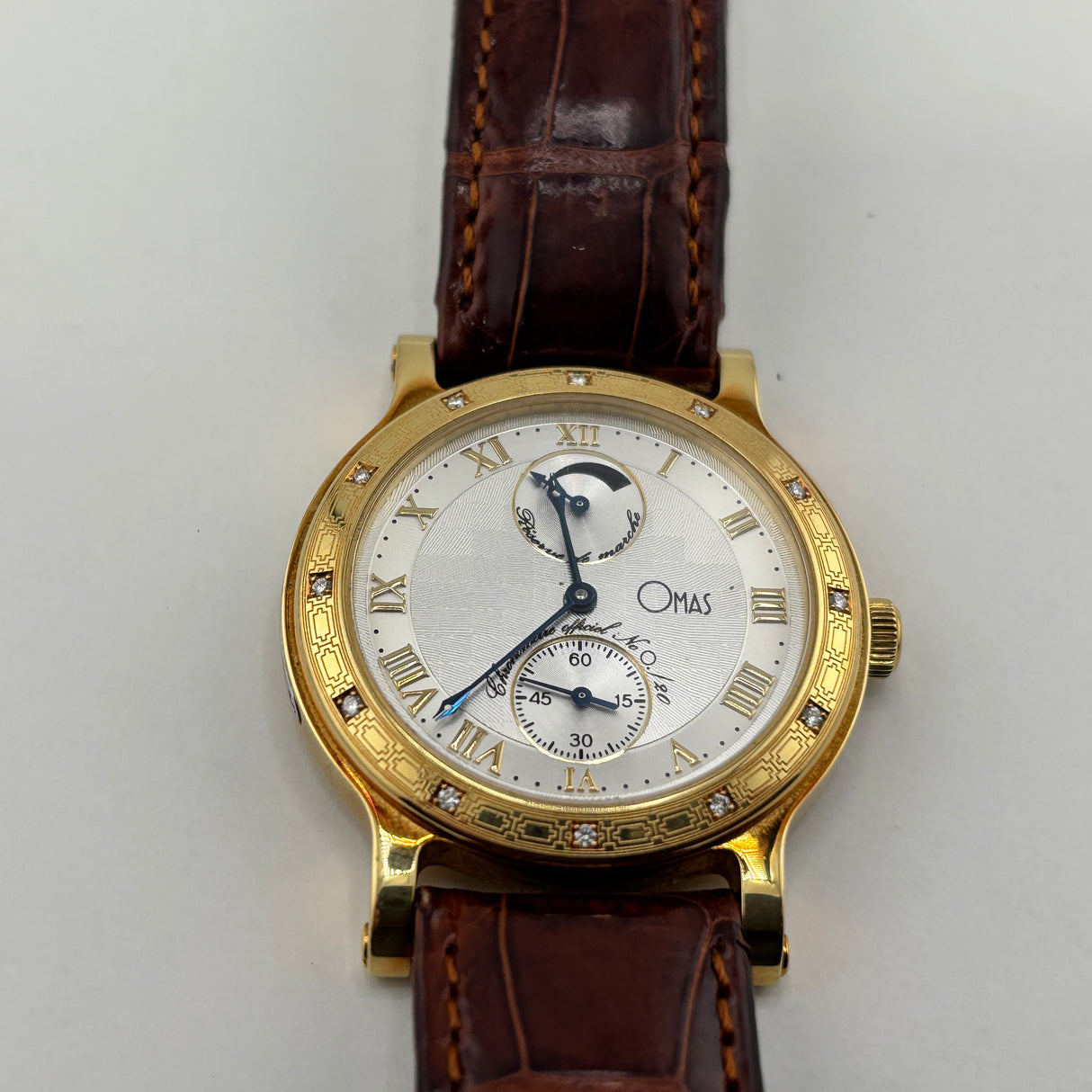 OMAS Prius Chronometer  Watch - Solid Gold 18K - Extremely Rare!