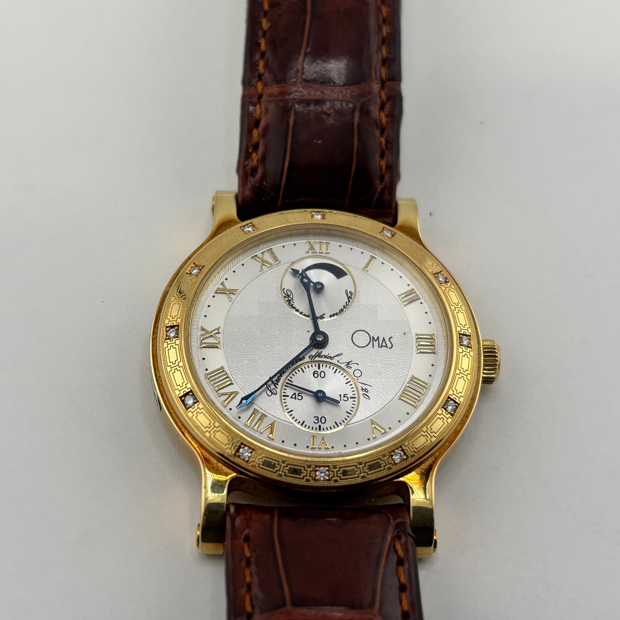 OMAS Prius Chronometer  Watch - Solid Gold 18K - Extremely Rare!