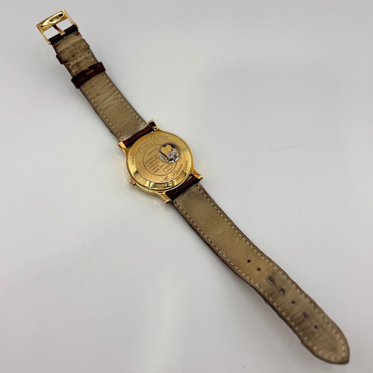 OMAS Prius Chronometer  Watch - Solid Gold 18K - Extremely Rare!