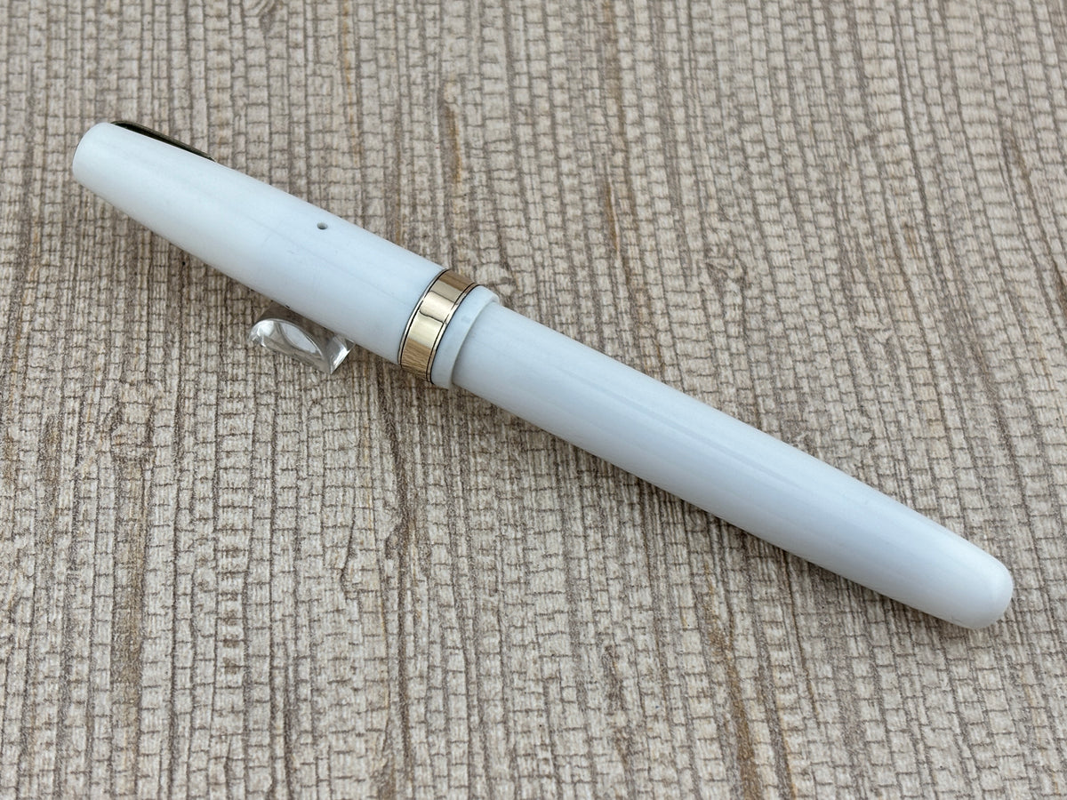 Waterman Hundred Year " Doctor Pen " White Lucite  - Fountain Pen